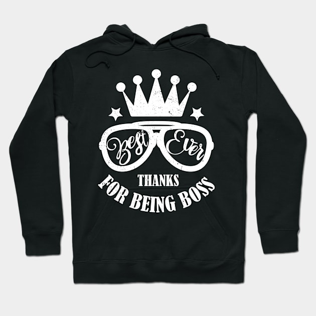 Proud Boss Employee Appreciation Office Men Funny Boss,Best Boss Ever Hoodie by KRMOSH